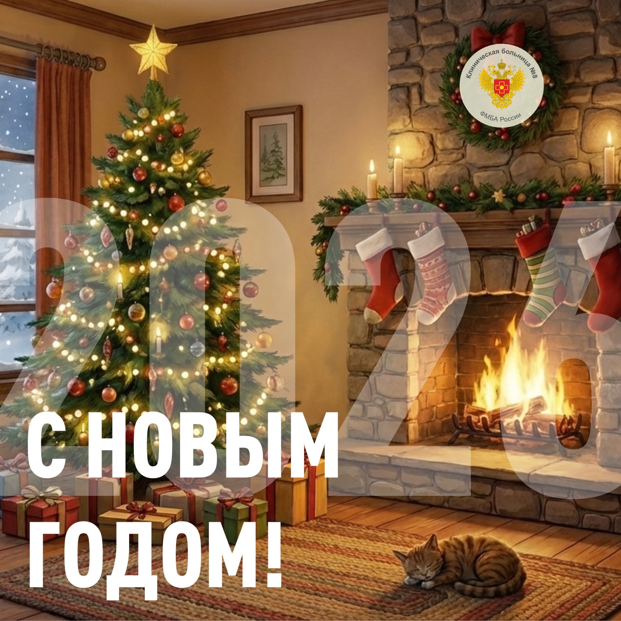 С Новым годом и Рождеством от главного врача!